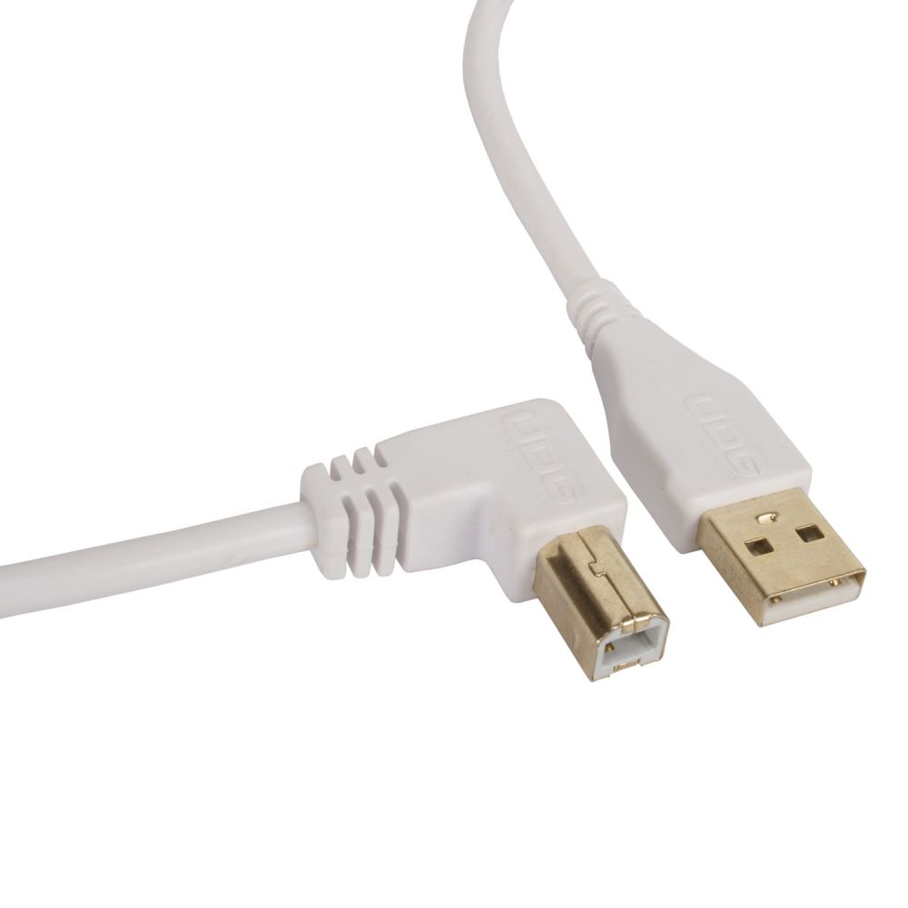 UDG Ultimate Audio Cable USB 2.0 A-B White Angled 1m по цене 1 130 ₽