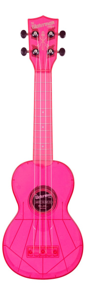 Waterman by Kala KA-SWF-PK Fluorescent Pink, Soprano Ukulele по цене 4 510 ₽