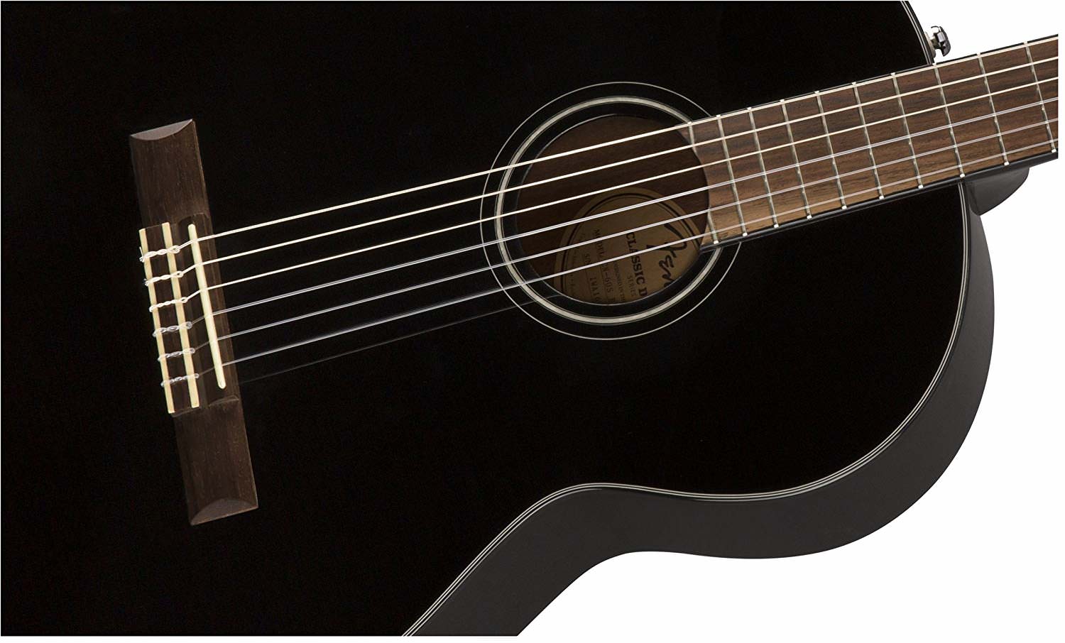 Fender CN-60S Nylon Black по цене 27 200 ₽