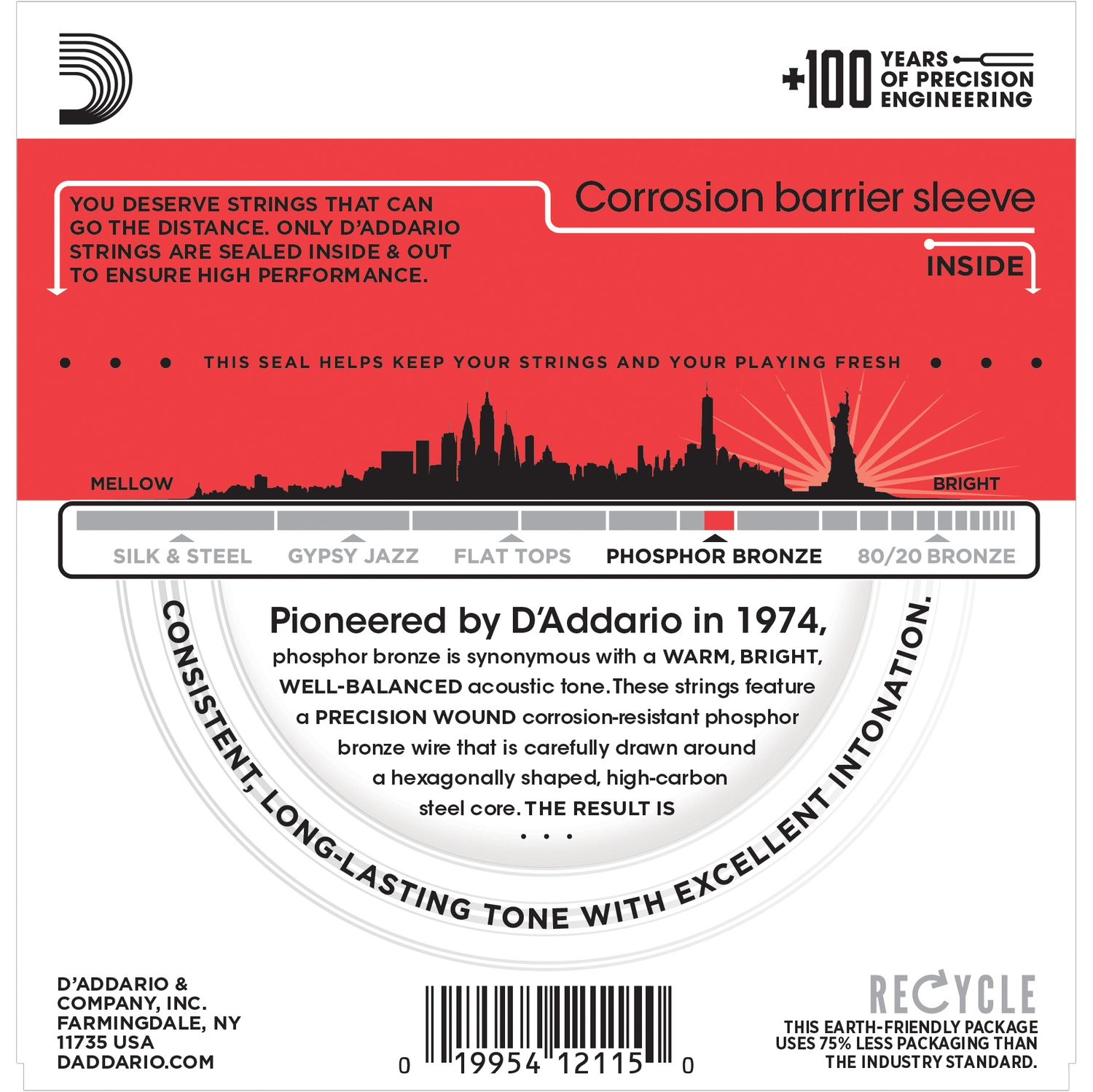 D'Addario EJ17 по цене 1 800 ₽