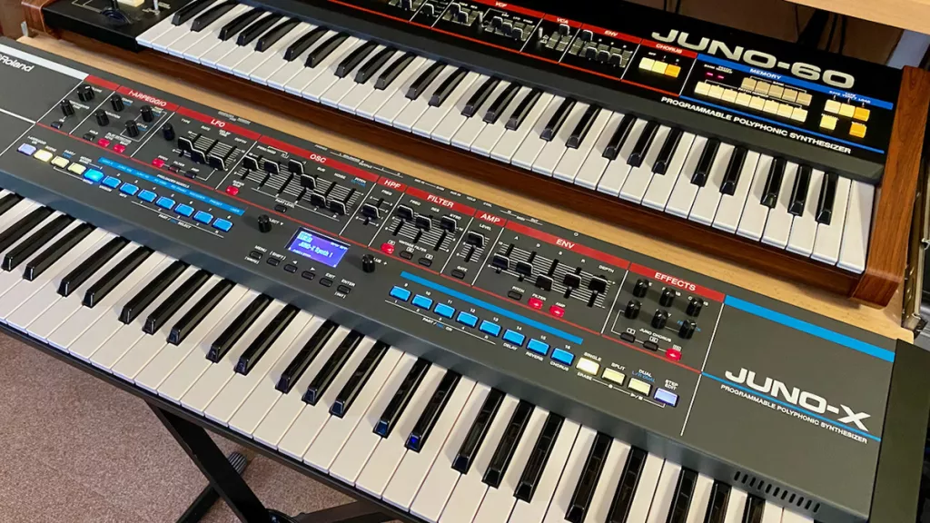 Roland | Сравнение синтезатора JUNO-X с Juno-60 и 106