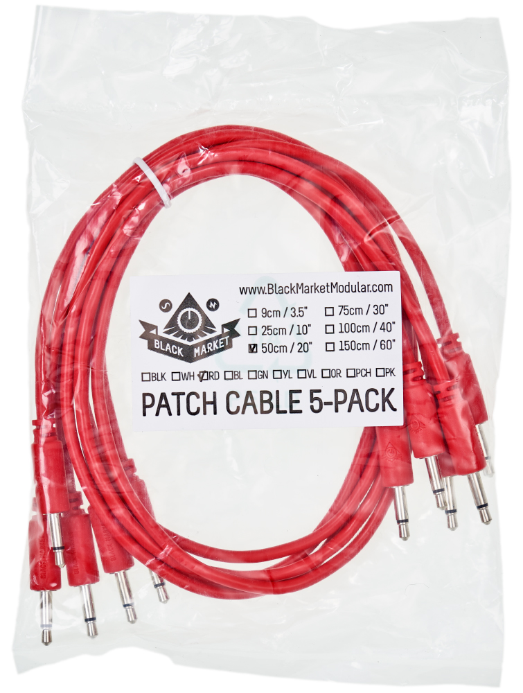 Black Market Modular patchcable 5-Pack 50 cm red по цене 1 360 ₽