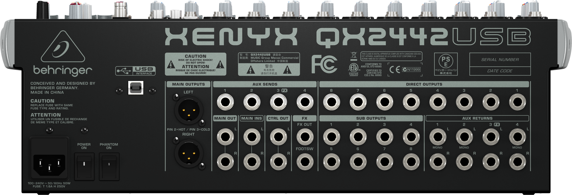 Behringer XENYX QX2442USB по цене 52 990 ₽