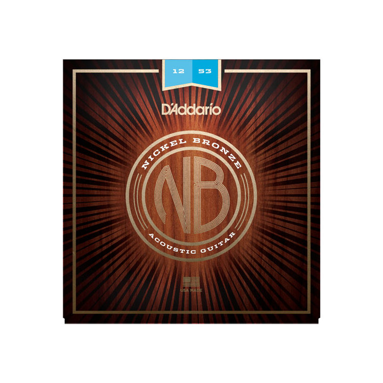 D'Addario NB1253 - Set Nickel Bronze Acoustic, Light, 12-53 по цене 1&nbsp;670.00 ₽