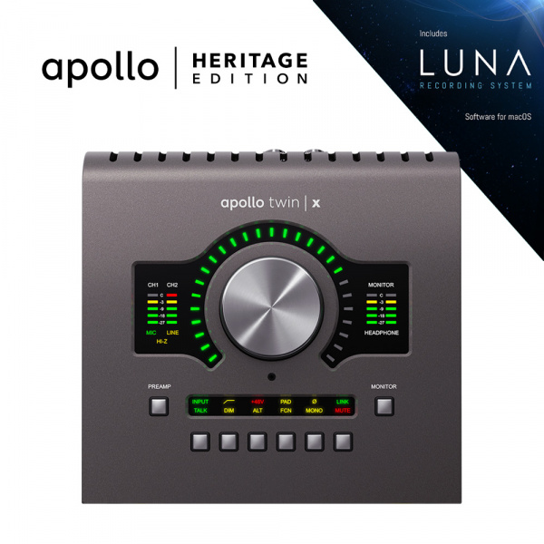 Universal Audio Apollo Twin X Quad Heritage Edition по цене 226 620 ₽