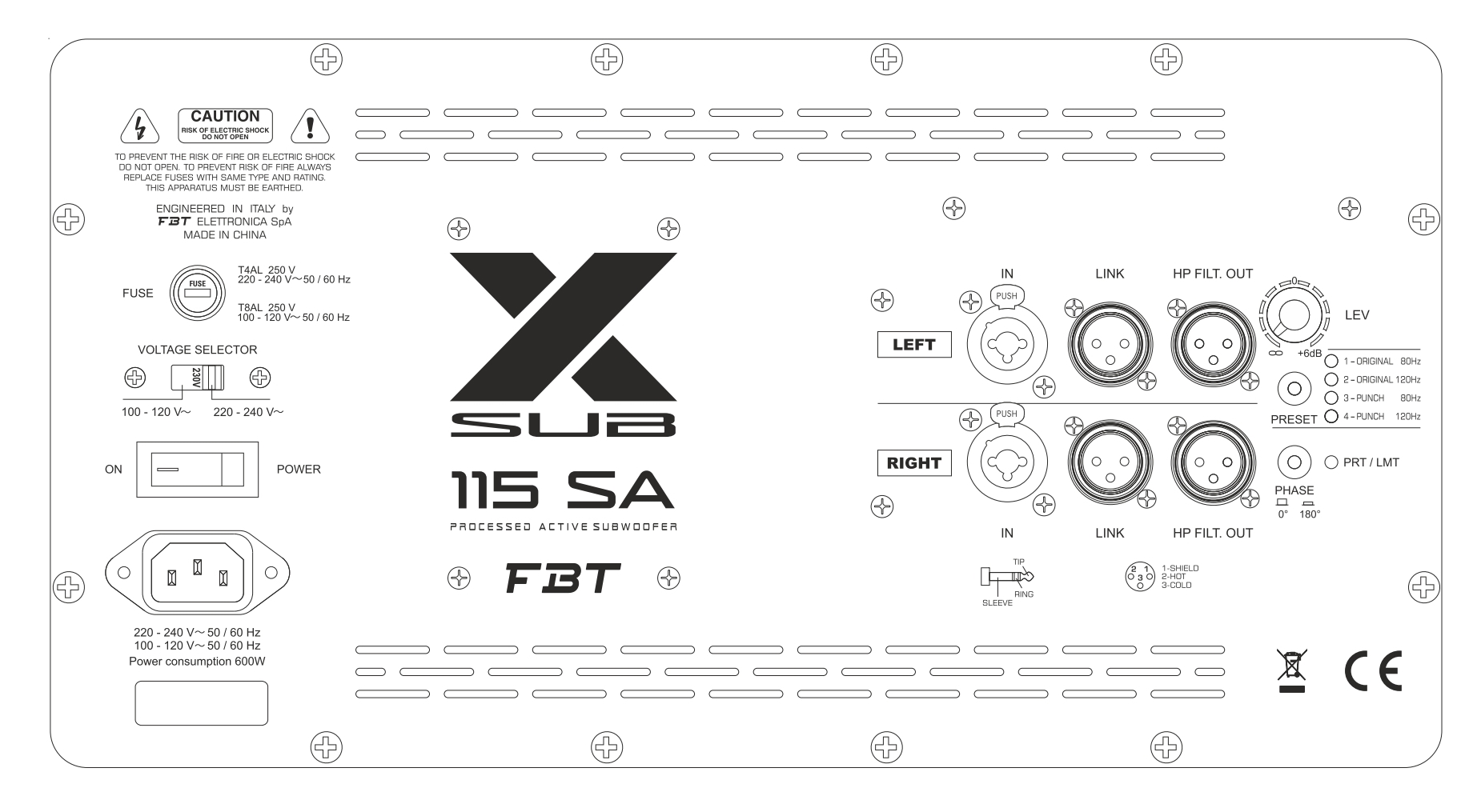 FBT X-SUB 115SA по цене 111 657 ₽