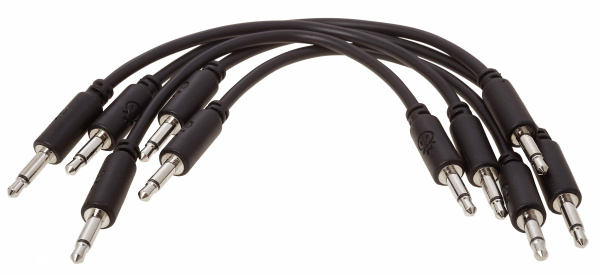 Erica Synths Eurorack Patch Cables 10cm, 5 Pcs Black