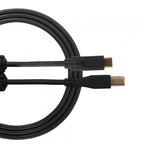 UDG Ultimate Audio Cable USB 2.0 C-B Black Straight 1.5m по цене 1 360 ₽