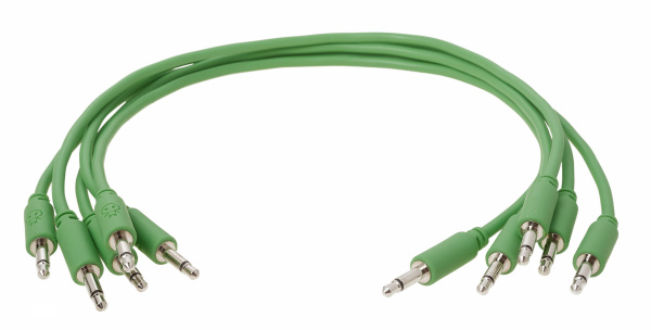 Erica Synths Eurorack Patch Cables 20cm, 5 Pcs Green по цене 870 ₽