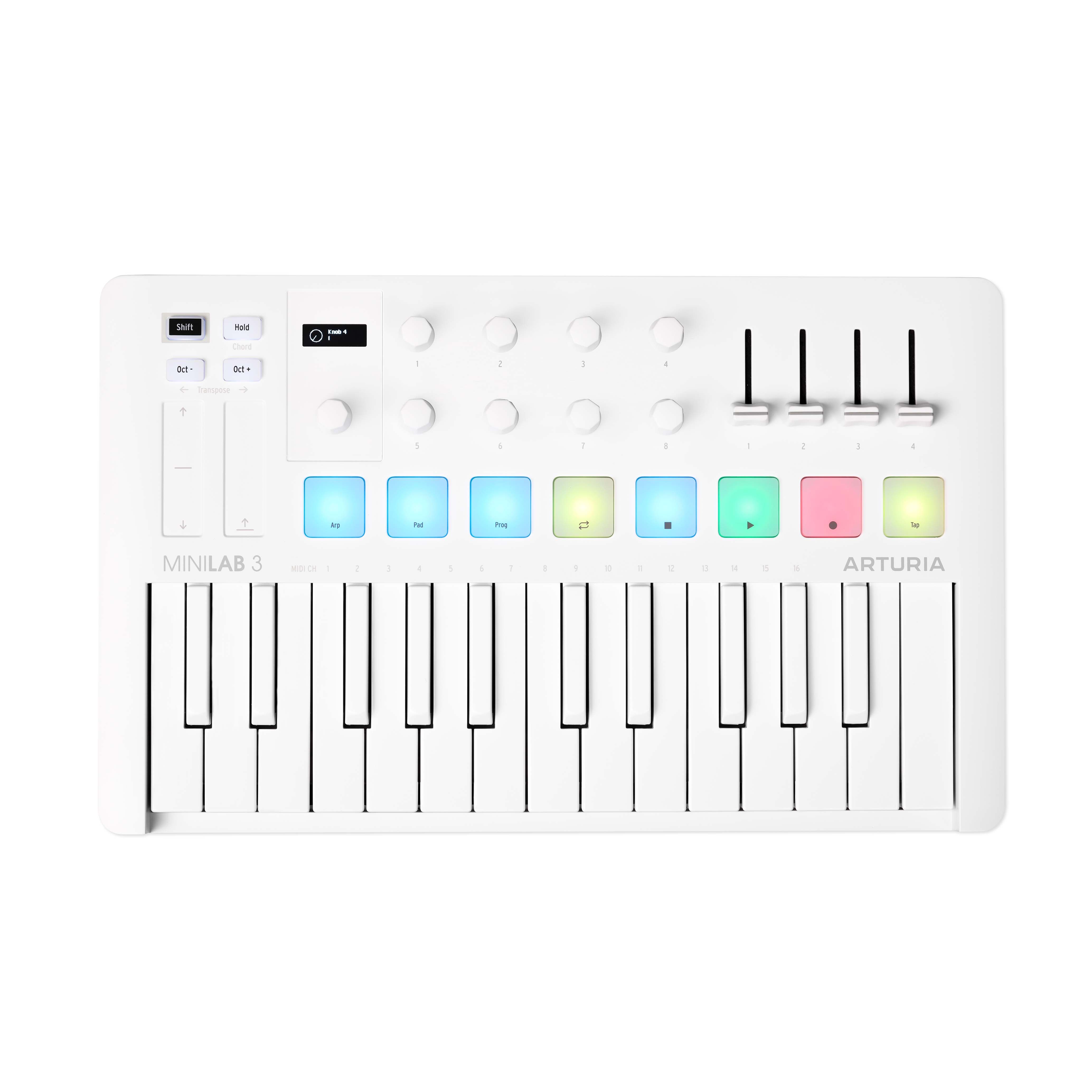 Arturia MiniLAB 3 Alpine White по цене 11 970 ₽