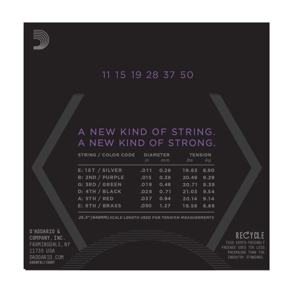 D'Addario NYXL1150BT по цене 1 750 ₽