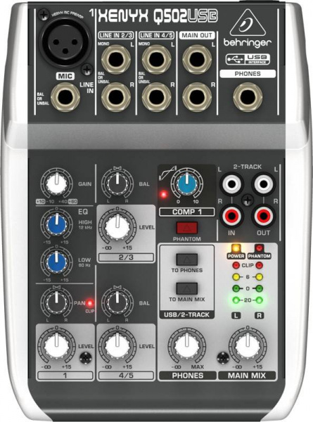 Behringer XENYX Q502USB по цене 6 550 ₽