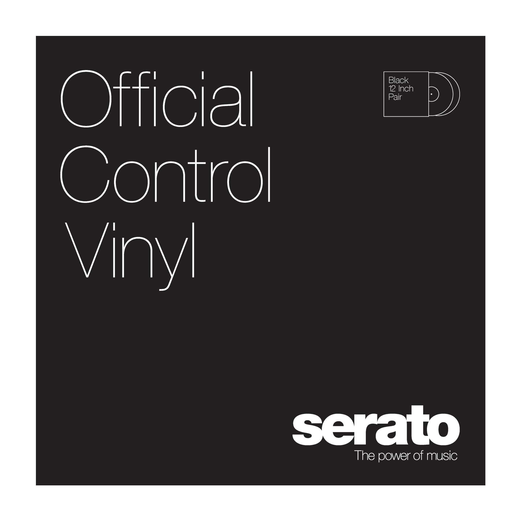 Serato 12" Control Vinyl Performance Series (пара) - Black по цене 4 250 ₽