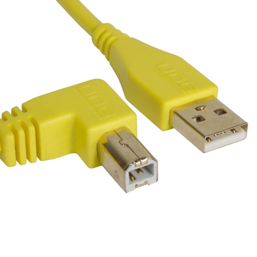 UDG Ultimate Audio Cable USB 2.0 A-B Yellow Angled 1m по цене 1 130 ₽