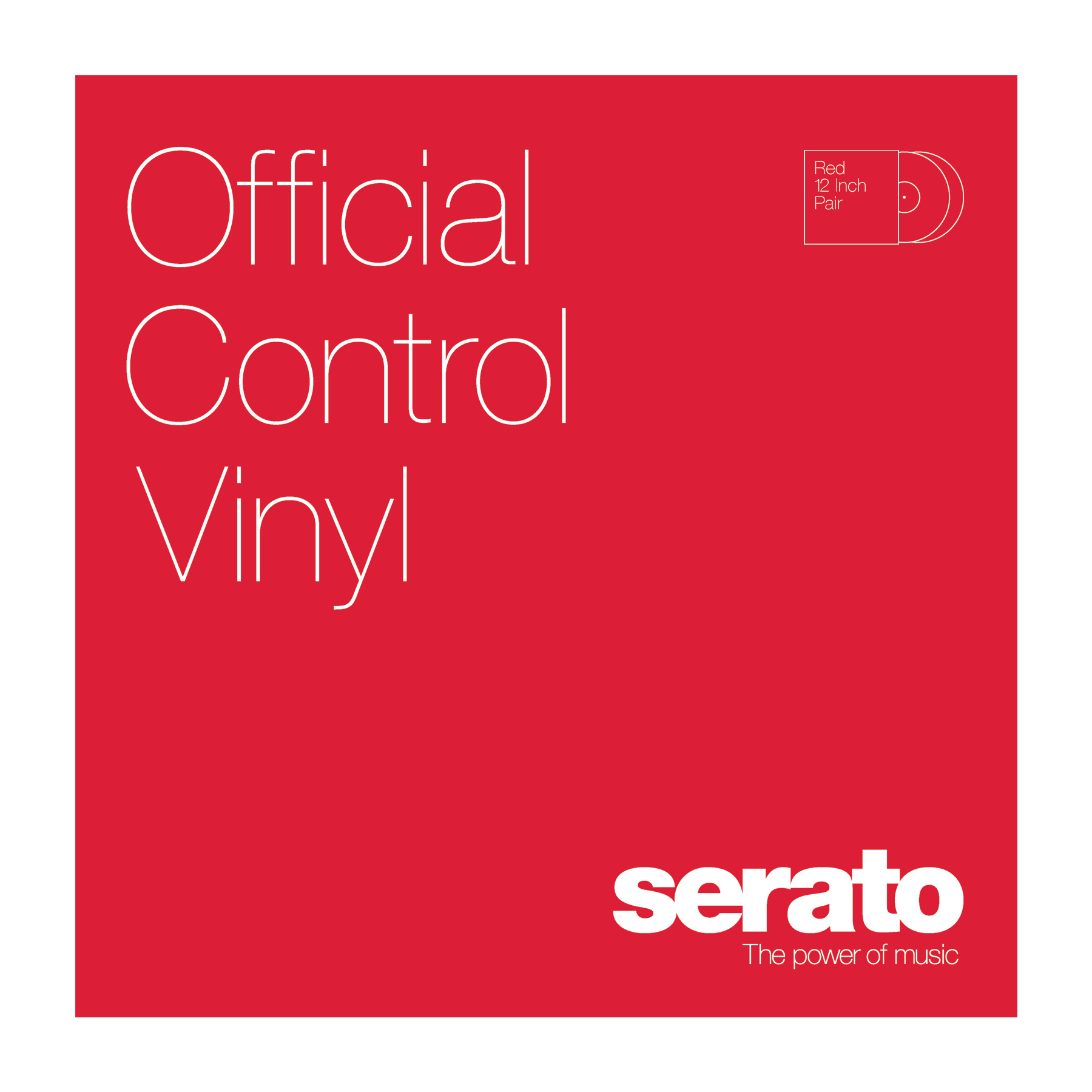 Serato 12" Control Vinyl Performance Series (пара) - Red по цене 4 870 ₽