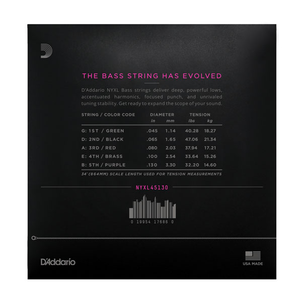 D'Addario NYXL45130 по цене 7 300 ₽
