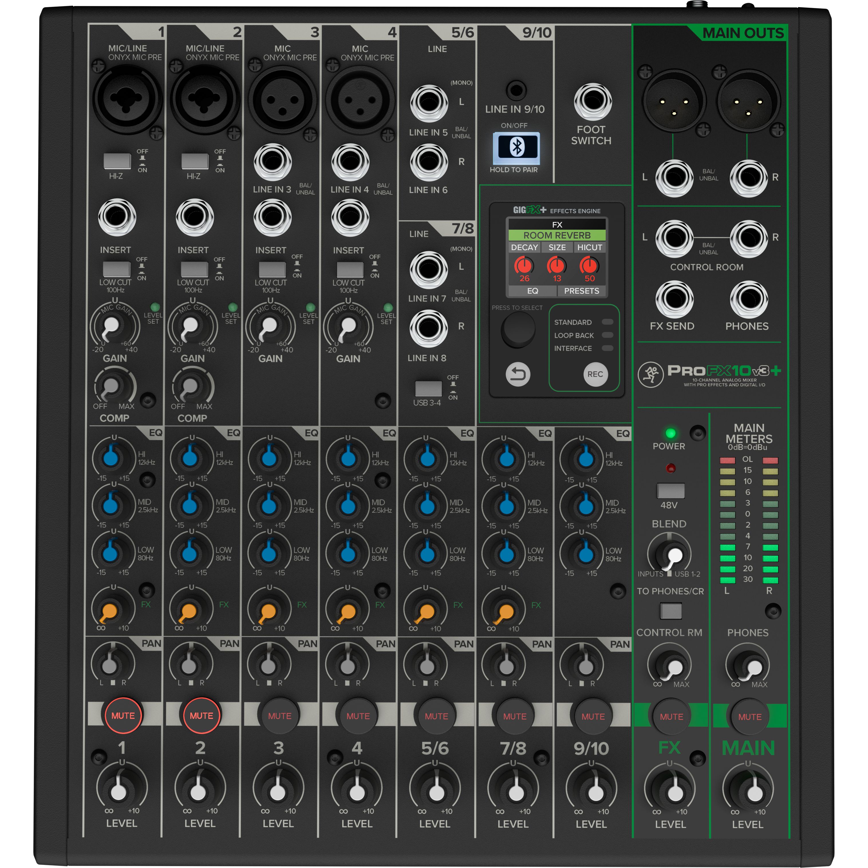 Mackie ProFX10v3+ по цене 58 200 ₽