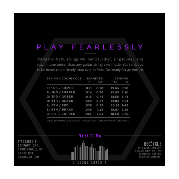 D'Addario NYXL1164 по цене 3 300 ₽