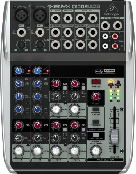 Behringer Xenyx Q1002USB по цене 9 350 ₽