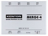 Kenton Merge 4 – 4 MIDI IN to 2 OUT