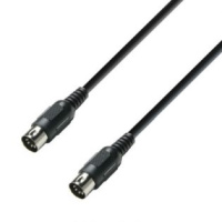 Adam Hall Cables K3 MIDI 0075 BLK - MIDI Cable 0.75 m Black