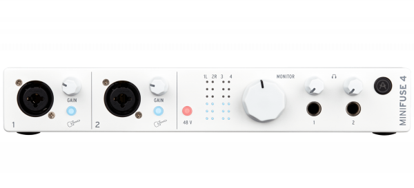 Arturia MiniFuse 4 White по цене 39 600 ₽