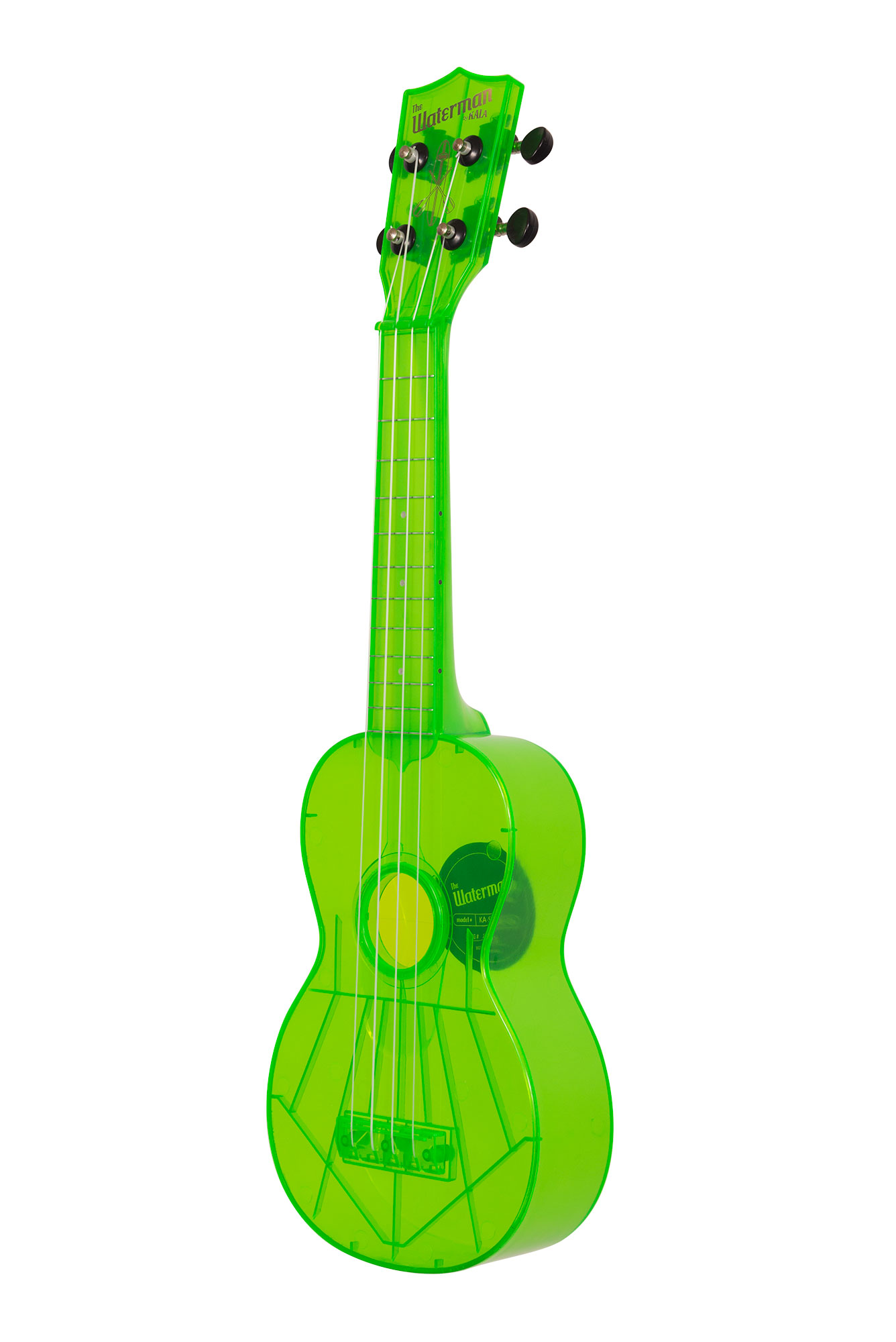 Waterman by Kala KA-SWF-GN Fluorescent Green Soprano Ukulele по цене 4 100 ₽