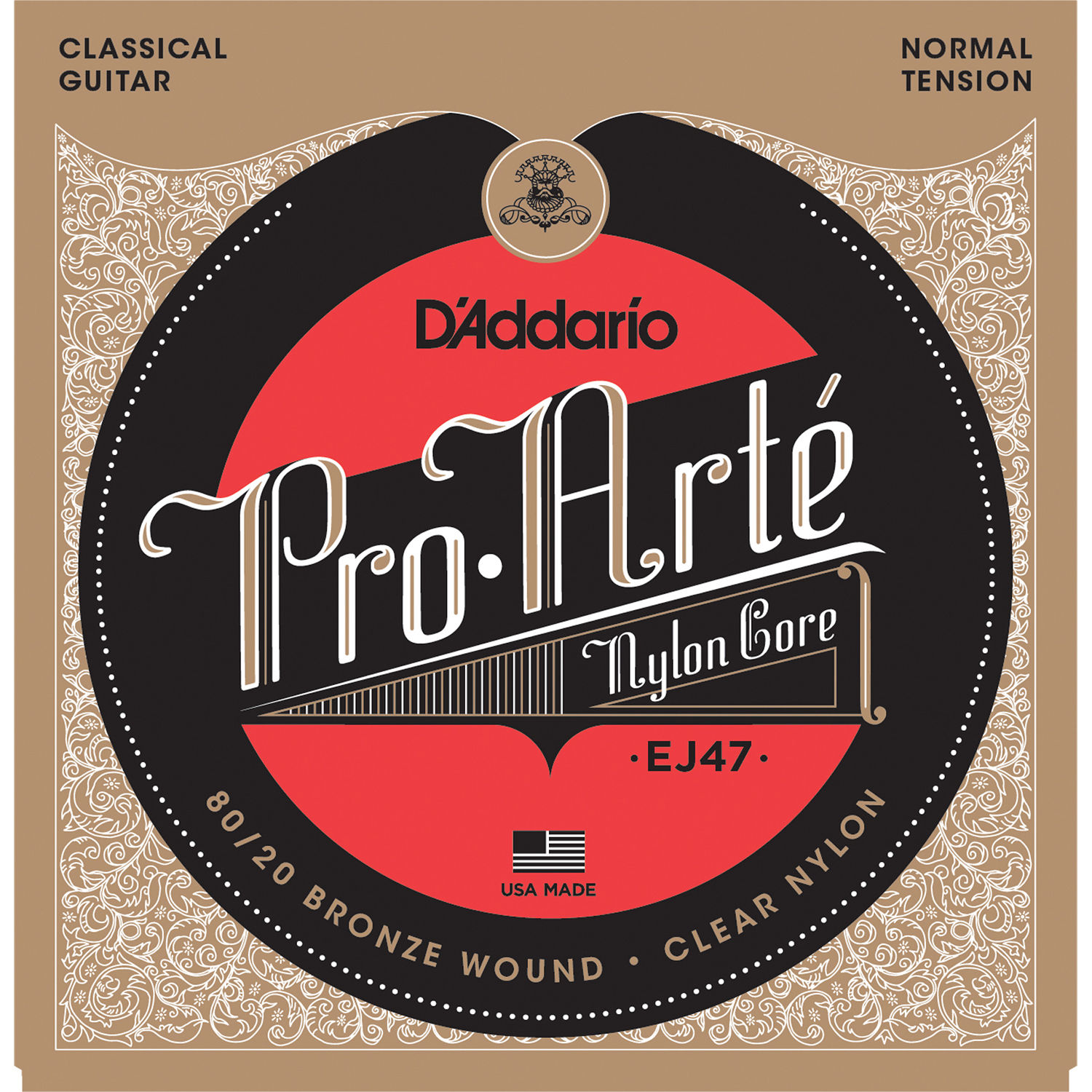 D'Addario EJ47 80/20 Bronze Pro-Arte Nylon, Normal Tension по цене 1&nbsp;040.00 ₽