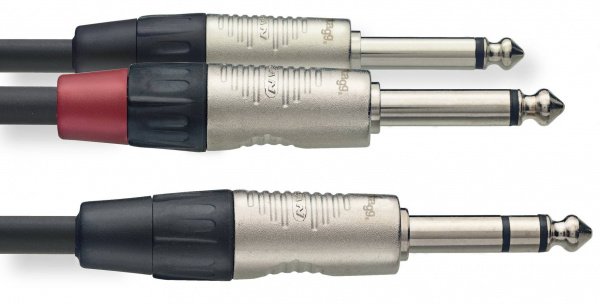 STAGG NYC3/PS2PR Кабель Stereo Jack 1/4 - 2 x Mono Jack 1/4 по цене 1 590 ₽