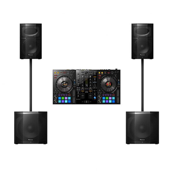 Комплект Pioneer XPRS-115S (2 шт) + Pioneer XPRS-10 (2 шт) + Pioneer DDJ-800 по цене 160 396 ₽