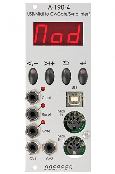 Doepfer A-190-4 USB/MIDI-to-CV/Gate Interface по цене 21 600 ₽