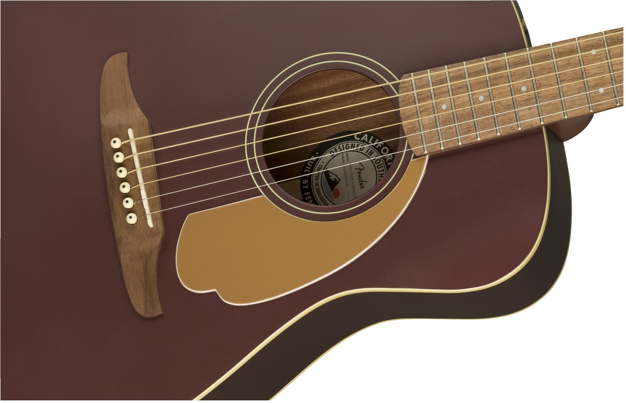 Fender Malibu Player Burgundy Satin по цене 68 000 ₽