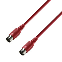 Adam Hall Cables K3 MIDI 0075 RED - MIDI Cable 0.75 m Red по цене 230 ₽