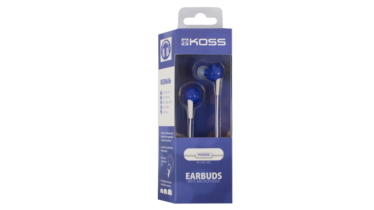 KOSS KEB6i B Blue по цене 600 ₽