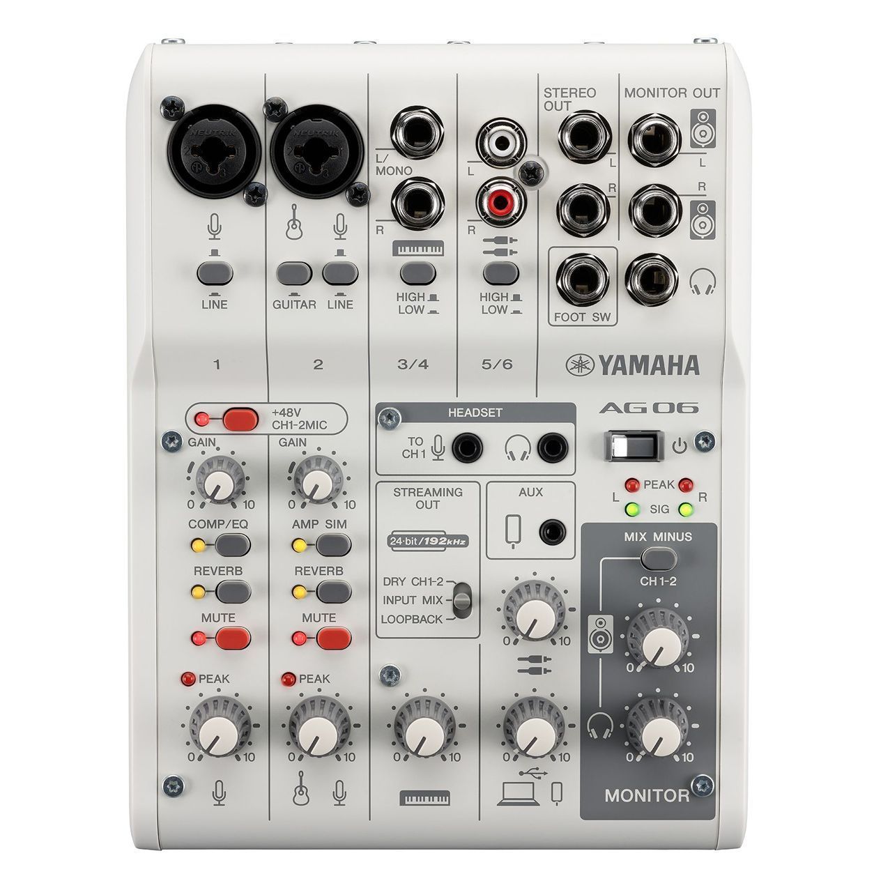 Yamaha AG06MK2 White по цене 26 380.00 ₽