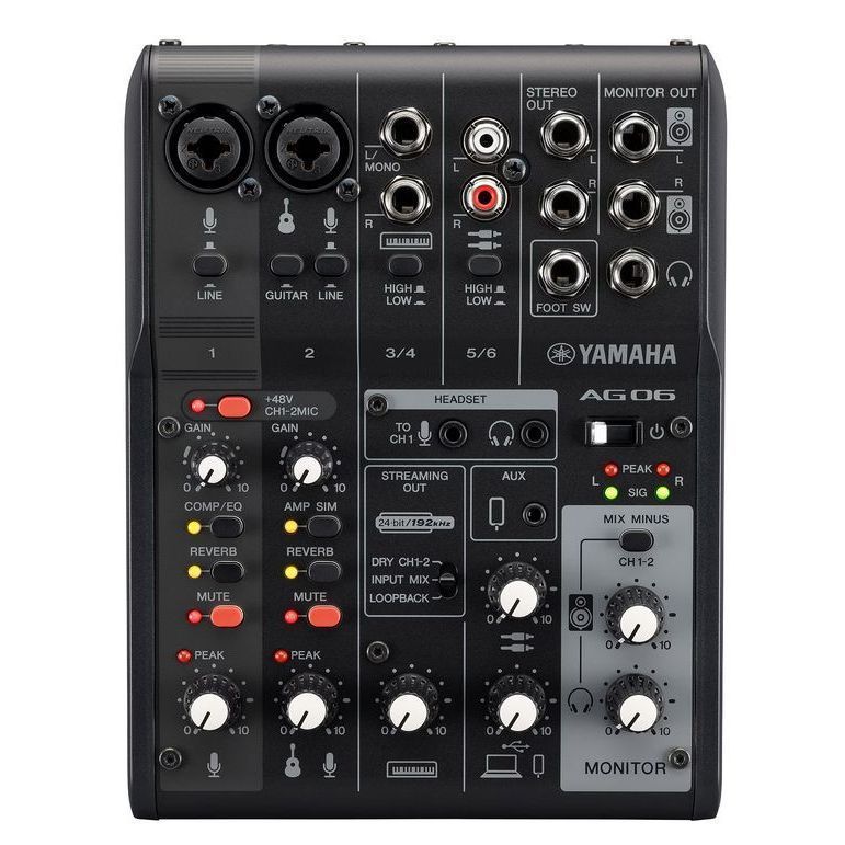 Yamaha AG06MK2 Black по цене 26 380.00 ₽