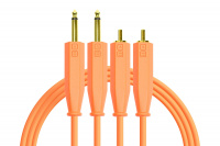DJTT Chroma Cables Audio 1/4 - RCA Neon Orange
