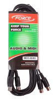 FORCE MCC-03/03 MIDI кабель по цене 395 ₽