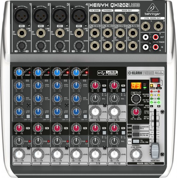 Behringer XENYX QX1202USB по цене 15 220.00 ₽