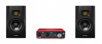 Комплект FOCUSRITE Scarlett 2i2 3rd Gen (1 шт) + ADAM T5V (2 шт) по цене 84 800 ₽