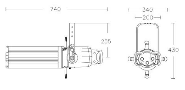 XLine Light D PROFILE LIGHT 15°-30° ZOOM (BLK) по цене 61 000 ₽