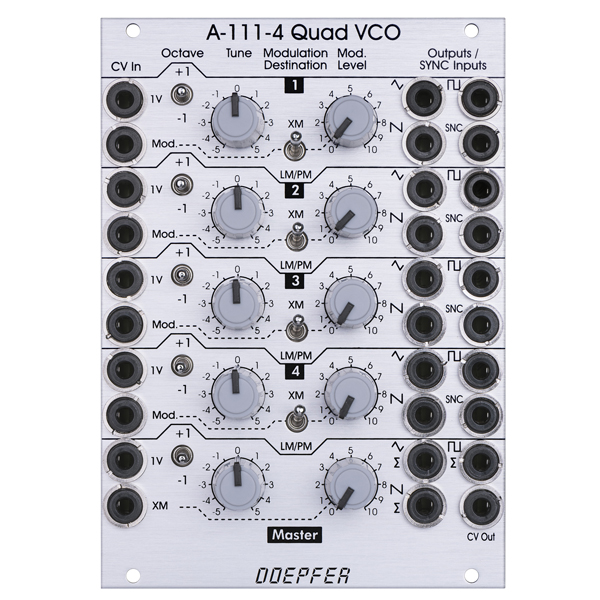 Doepfer A-111-4 Quad Precision VCO / Polyphonic VCO по цене 57 500 ₽