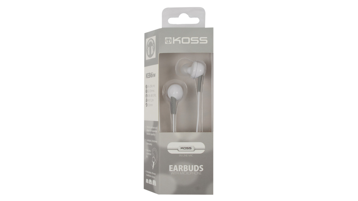 KOSS KEB6i W White по цене 600 ₽