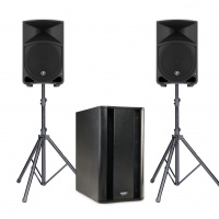 Аренда колонок Mackie Thump 15 (2 шт.) + QSC K-SUB 2000 watt по цене 6 500.00 ₽