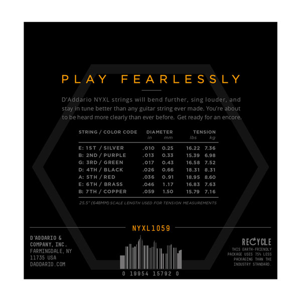 D'Addario NYXL1059 по цене 3 300 ₽
