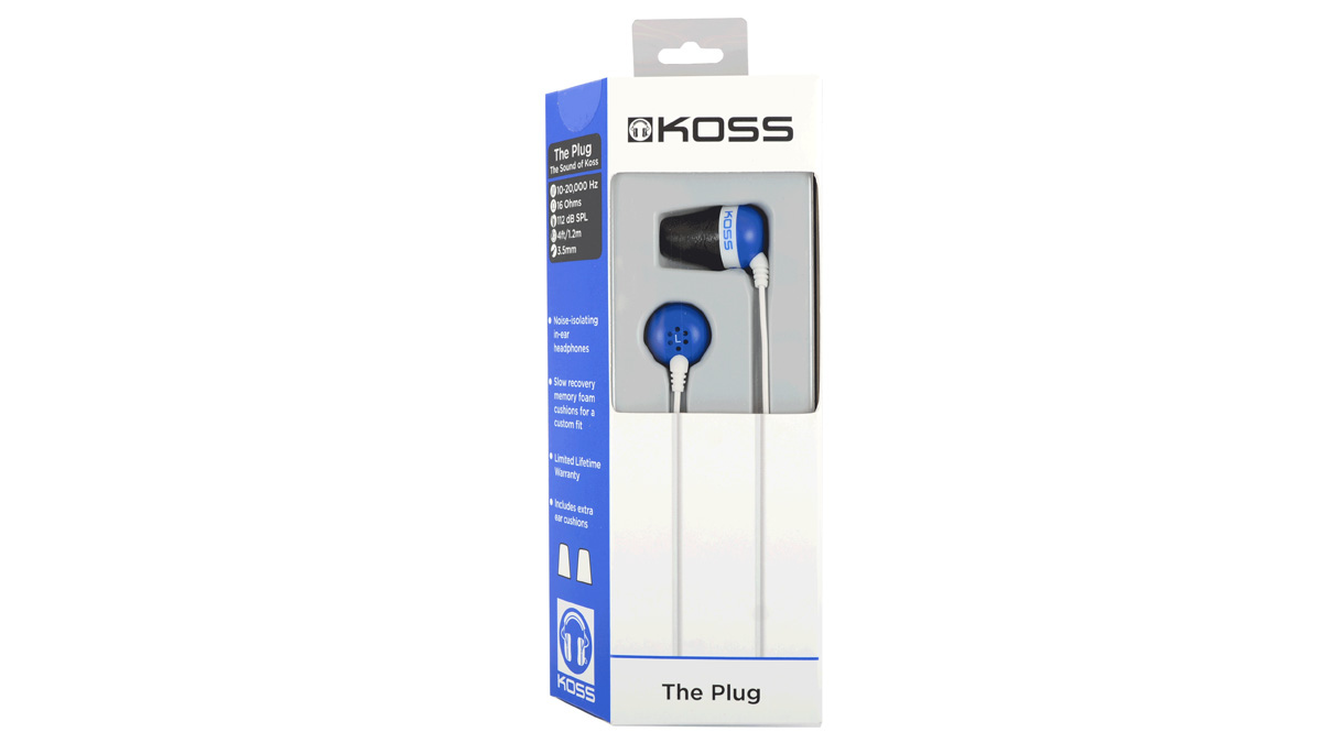 KOSS The Plug Blue по цене 990 ₽