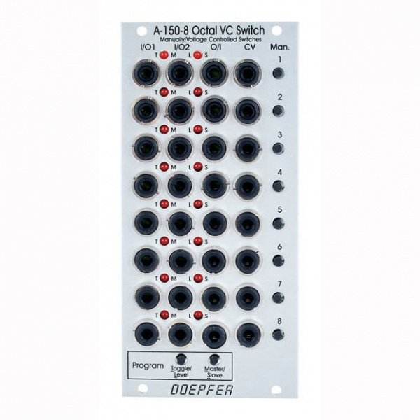 Doepfer A-150-8 Octal Manual/Voltage Controlled Programmable Switches по цене 18 000 ₽