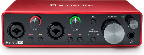 Комплект FOCUSRITE Scarlett 2i2 3rd Gen (1 шт) + ADAM T5V (2 шт) по цене 84 800 ₽