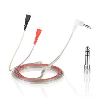 ZOMO replacement cable for Sennheiser HD 25 transparent 1,5m сменный прямой кабель