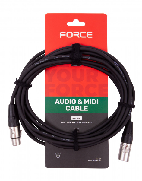 FORCE FMC-14/6 Кабель XLR f - XLR m по цене 1 355 ₽